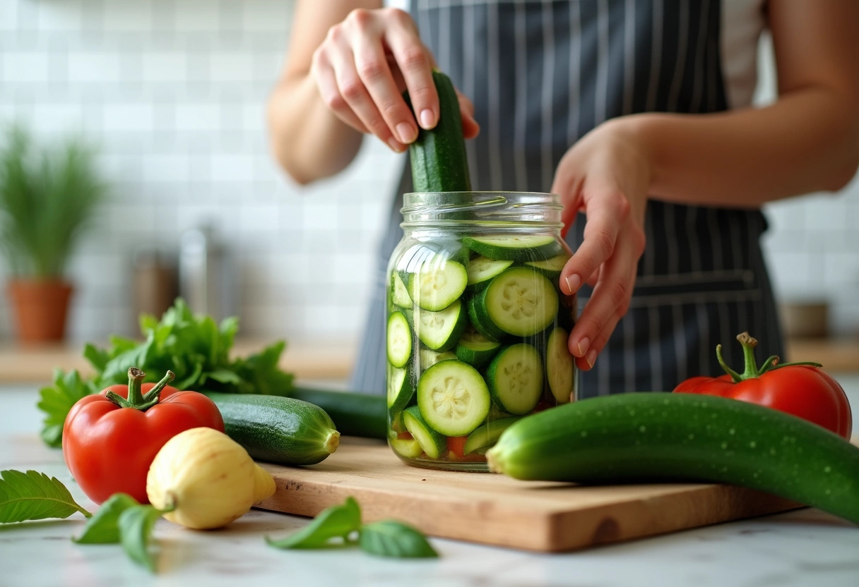 courgettes bocaux